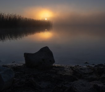Курлевские карьеры на рассвете