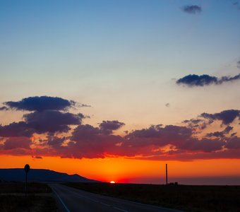 Уходящее солнце