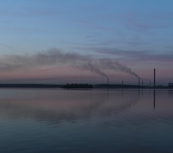 Рассвет на Липецком водохранилище