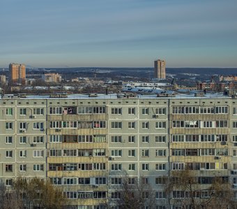 Заснеженный город