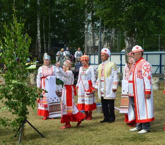 Творческий коллектив на дне фольклора