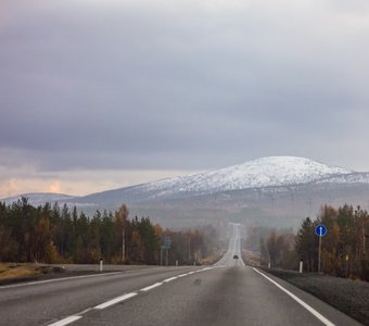 Дорога Мурманск-Мончегорск