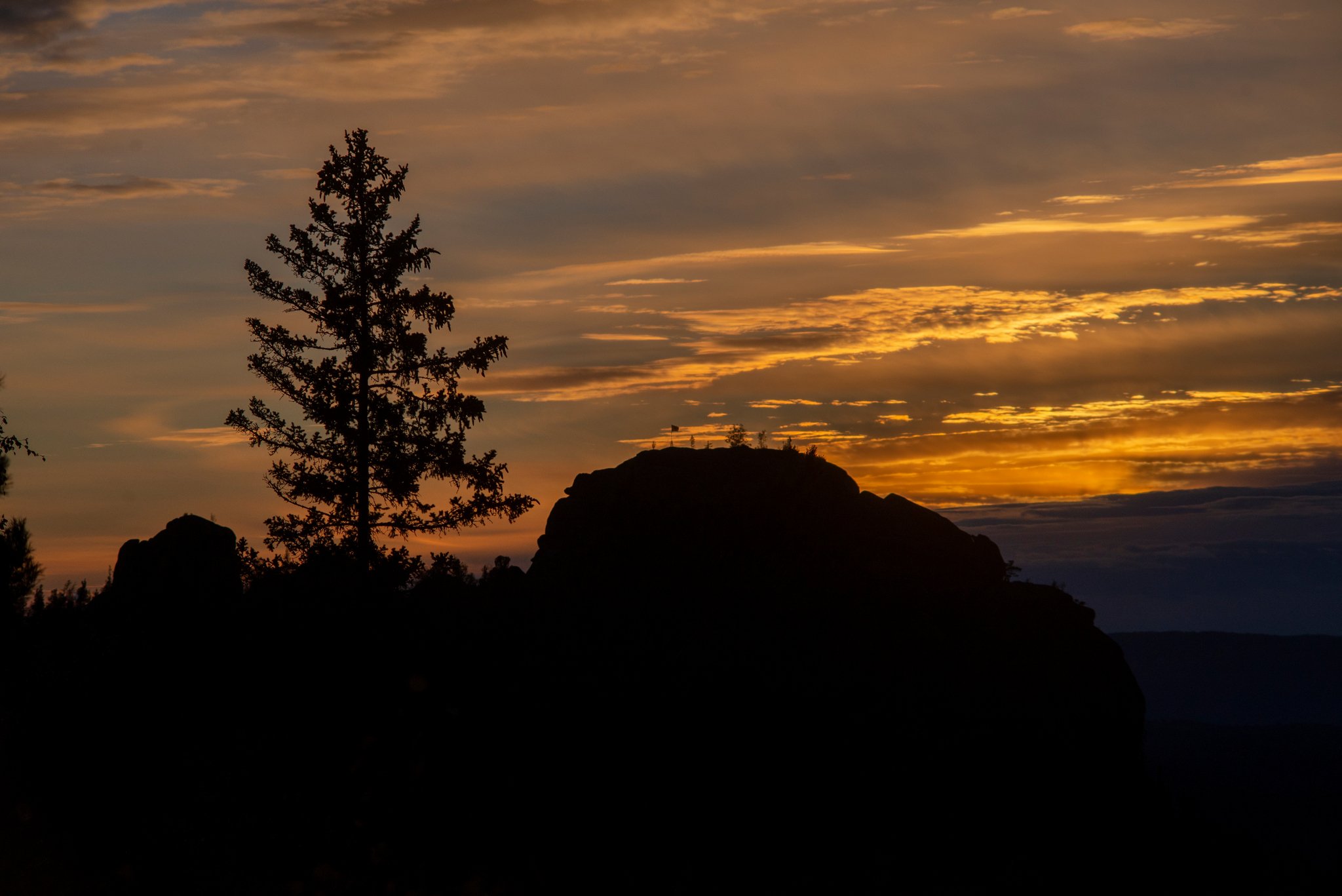 Закат на Красноярских Столбах