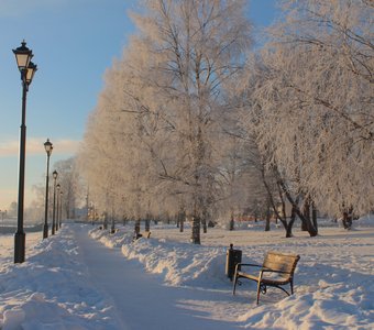 Зимний парк для размышлений