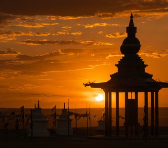 Тепло заката в Элисте