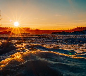 Морозным вечером в Никола-Ленивце