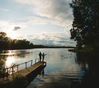 Улов на закате