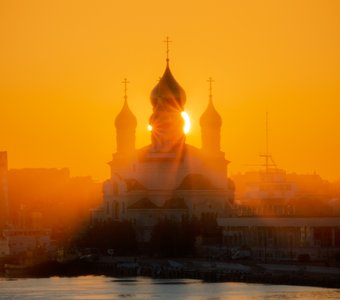 Закат на Северной Двине. Архангельск.