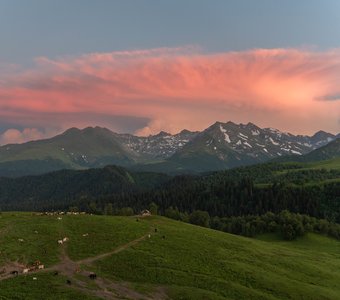 Закат на перевале