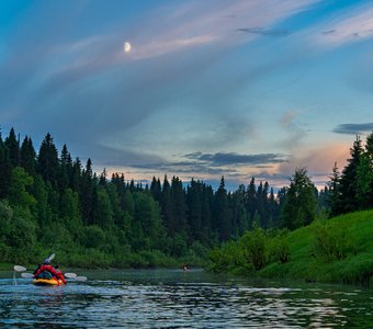 Белые ночи на северной реке