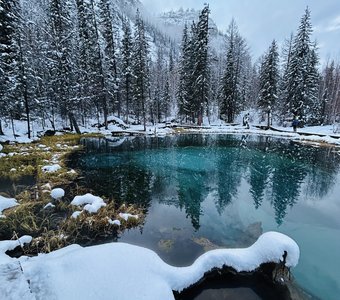 Гейзерное озеро. Республика Алтай