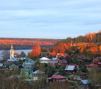 Плес на закате.