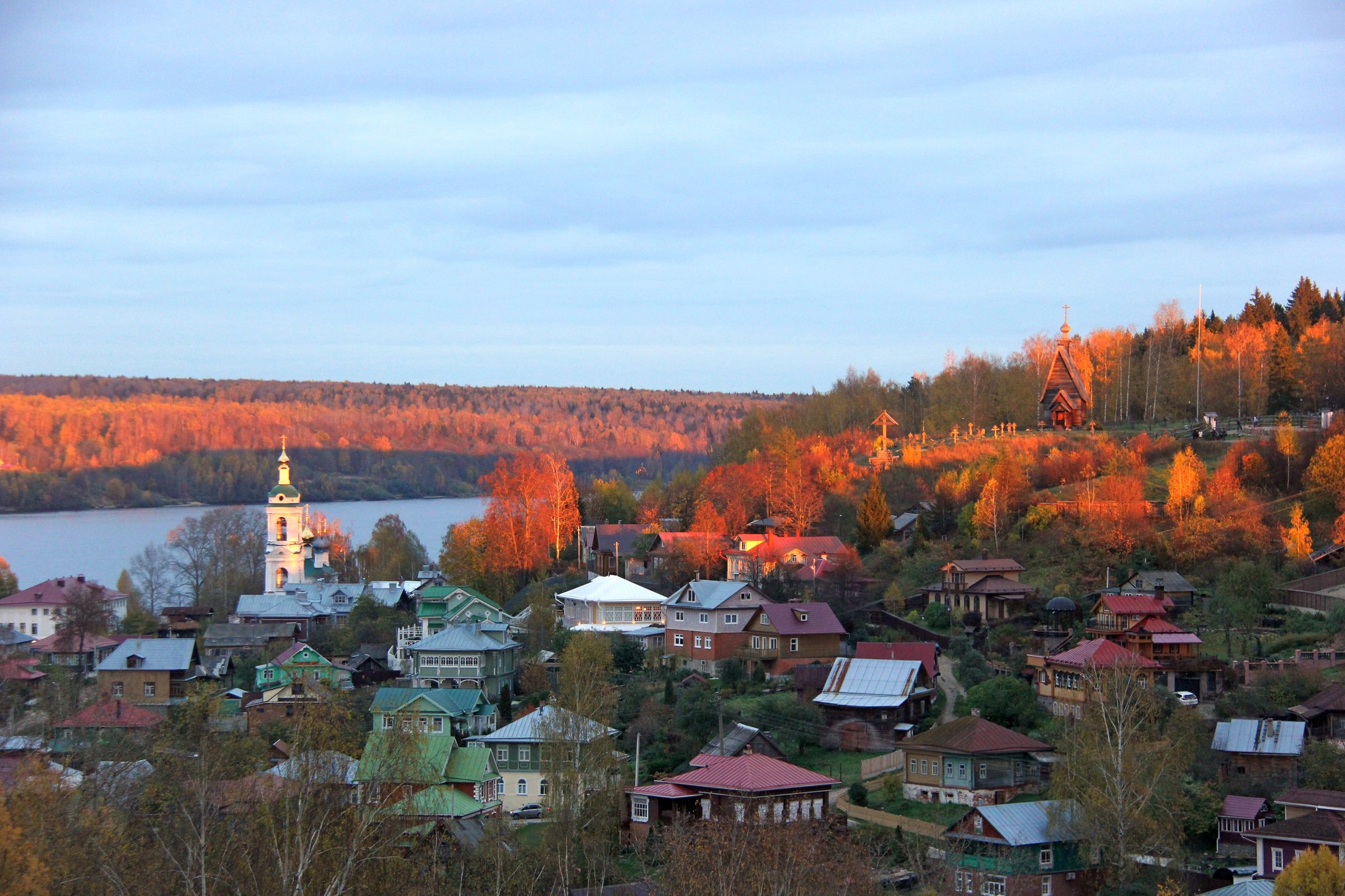 Плес на закате