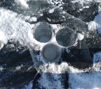 Амур зимой.