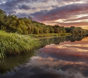 Рассвет на Верхнем Царицынском пруду