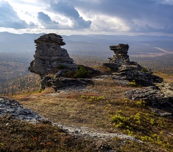 Каменные останцы на горе Ярута. Национальный парк "Югыд ва"