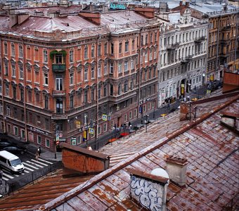 Невский с крыши