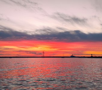 Закат. Триколор.