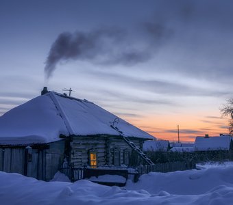 Морозный закат