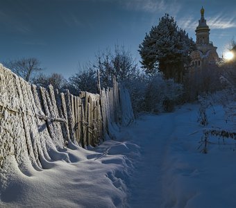 Морозное утро в Торжке
