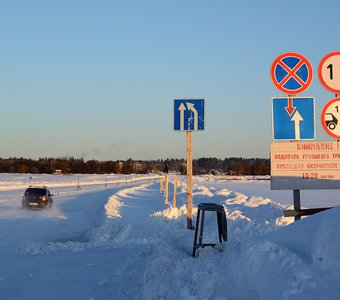 Ледовая переправа через Сухону