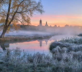 Красота морозного осеннего утра