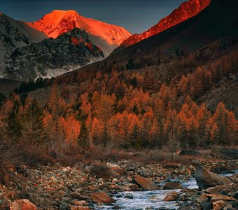 Летнее утро на Актру