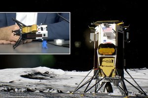 Американский посадочный модуль «Одиссей» совершил посадку на Луне. Но есть большая проблема