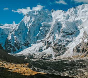 Северная стена и ледник Мижирги