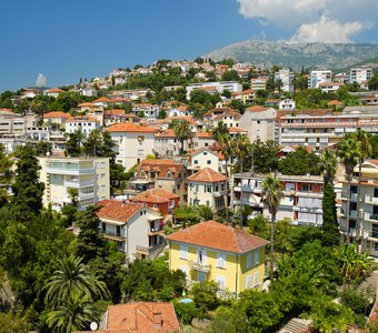 Вид на город Херцег-Нови, Черногория