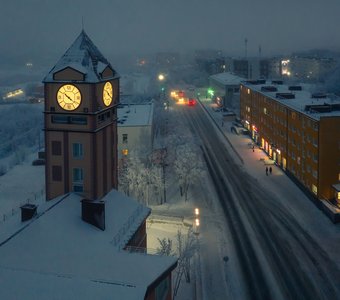 Полярная ночь в Кировске