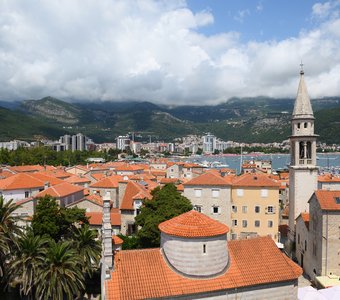 Вид на старую часть города Будва, Черногория