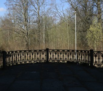 Чугунная решетка в имении Михайловская дача