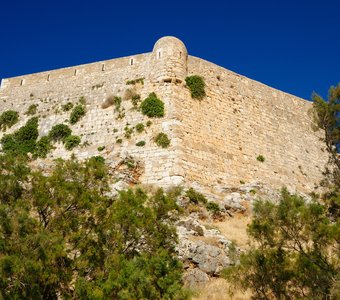 Стены крепость Фортецца в городе Ретимно, о. Крит, Греция