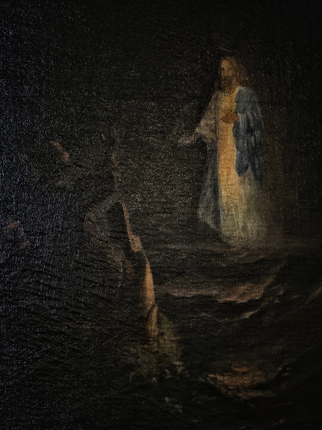 Христос, идущий по морю (фрагмент). Айвазовский.