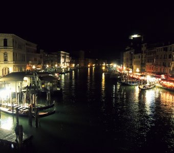 Ночной Гранд-канал. Венеция