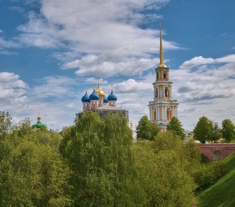 Вид на Рязанский кремль