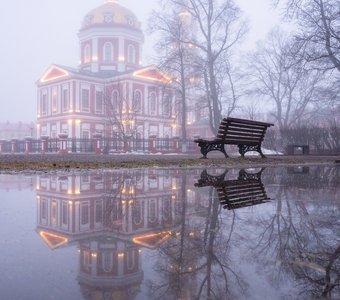 Весеннее отражение Спасского собора