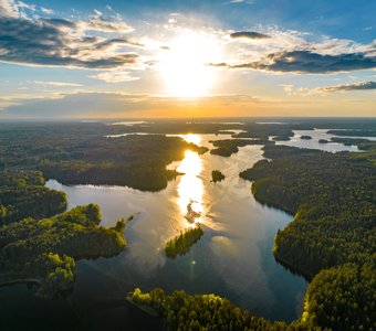 Закат на Селигере