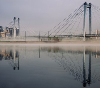 Виноградовский мост в Красноярске.