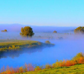 Утро туманное.