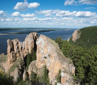 На Ленских столбах.