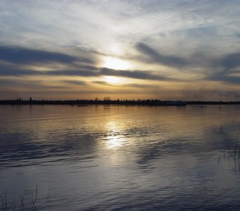 Закат    на  ТОМИ,