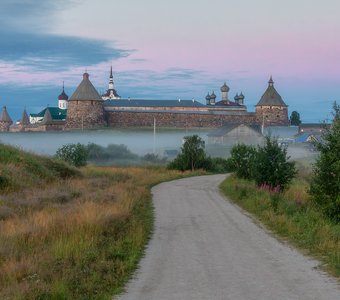 Живописное утро на Соловках.