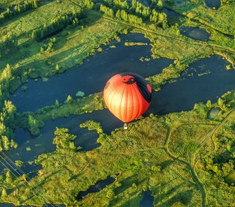 Над родными просторами