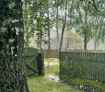 Летний дождь.