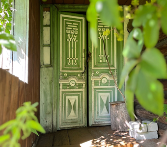 Зеленый домик дедушки 🌳🫒🍏🐛