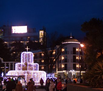 Новогодний фонтан