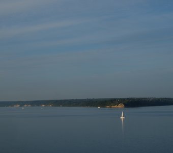 Слияние двух рек Камы и Чусовой