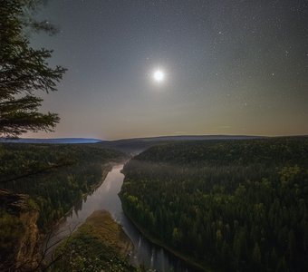 Усьва в лунном свете